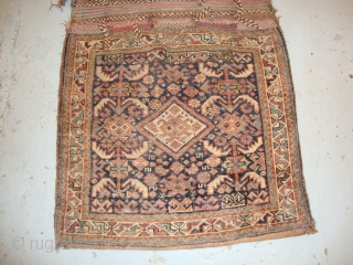 Antique Afshar Morghi saddle bag circa 1900 size 130x66                        