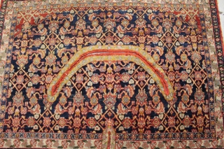 Lovely Senneh Tabriz saddle bag cover size 103x73 C circa 1900).                      