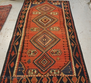 very Fine Antique Caucasian Killim size 380x193 (circa 1880-1900)
some small old repairs.
                     