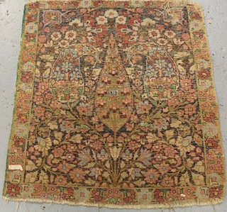 Antique Kirman Mat circa 1900 size 55x50                          