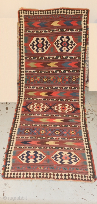 Lovely large Shahsavand killim size 485x175 (circa 1900)
very good condition                       