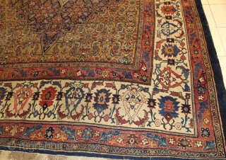 Antique fine Pesian Bijar carpet pure wool  450x280 cm.1880                       