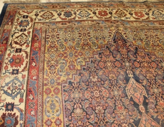 Antique fine Pesian Bijar carpet pure wool  450x280 cm.1880                       