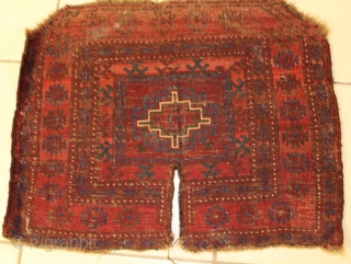 Fine Beluch saddle cover size 59cm x46cm circa 1900.                        