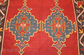 fine Karabagh killim dated 1936 size 295x140.                          