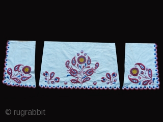 Woman's skirt embroidered fragments cos. 0751. East Europe (?). Early 20th. century. Very good condition.                  
