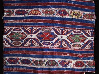 Bag cuval cod. 0703. Bergama area ? Western Anatolia. First half 19th. century. Dimension cm. 70 x 230 (28" x 90"). Condition as per images. Wonderful colors.      