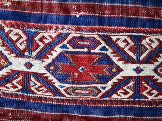 Bag cuval cod. 0703. Bergama area ? Western Anatolia. First half 19th. century. Dimension cm. 70 x 230 (28" x 90"). Condition as per images. Wonderful colors.      