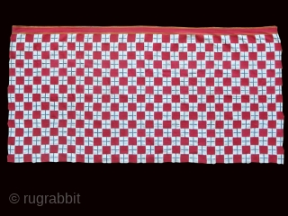 Ewe cequerboard woman cloth cod. 0742. Handspun cotton. Ghana. Early 20th. century. Dimension cm. 98 x 196 (38" x 77"). Very good condition.          