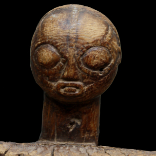 Game board cod. 0149. Carved wood. Luba people. South East region D.R. of Congo. Mid. 20th. century. Good condition with corrosion to the leg. Cm. 76 x 34 x 26 h. (2'6" ...