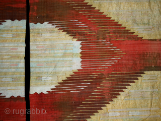 Pair of textiles cod. 0673. Silk metal threads. Aleppo – Siria. Late 19th. century. Measurement cm. 70 x 296 each ( 27.5 x 116.5 inches each). Very good condition with some missing ...