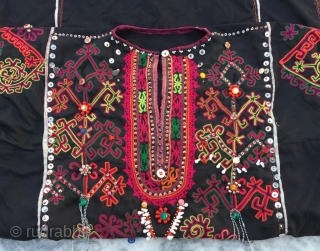 Tribal woman wedding dress from nuristan valley of Afghanistan. 
Circa 1970 's.The dress is in its best condition 
The dress is very finely decorated having exquisite hand embroidery on it.The embroidery is  ...