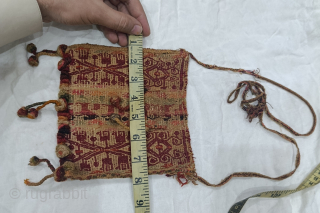 Early " chuspa " (coca leaf bag) 
Before 19th century 
For price and details please contact 
nooristanartgallery@yahoo.com                