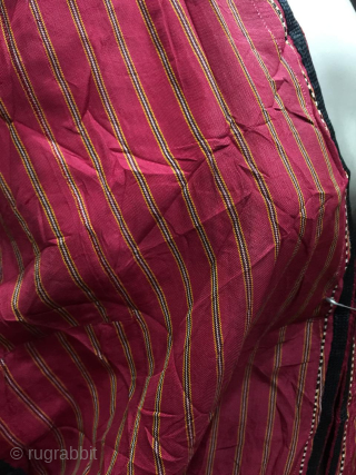 Tribal Turkmen woman chappan / coat 
Hand embroidery. Silk 
In excellent condition                     