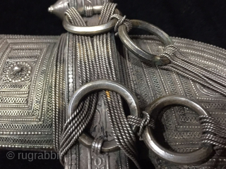 Antique royal silver khanjar from Oman 
Circa late 19th - early 20th century                    