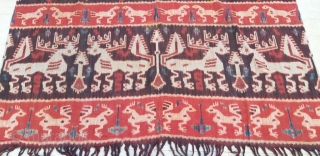 The item you just saw is an extraordinary, single of its kind, extraordinary hand loomed vintage ikat panel from sumba, indonesian from the early 20th century. This is a Genuine Old and  ...