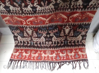 The item you just saw is an extraordinary, single of its kind, extraordinary hand loomed vintage IKAT PANEL from SUMBA, INDONESIAN from the early 20th century. This is a Genuine Old and  ...