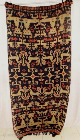 The item you just saw is an extraordinary, single of its kind, extraordinary hand loomed vintage IKAT PANEL from SUMBA, INDONESIAN from the early 20th century. This is a Genuine Old and  ...