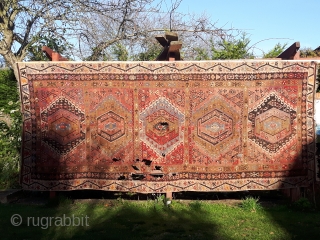 Late 19th century Anatolian Kayseri kilim rug, in need of restoration.
                      