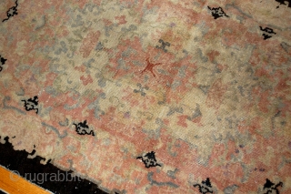 #1B411  Hand made antique Art Deco Chinese rug 2.10' x 4.9' ( 89cm x 149cm ) 1920.C
               