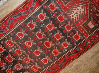 #1B476  Hand made antique Caucasian Karabagh rug 2.10' x 4.11' ( 90cm x 153cm ) C.1890                