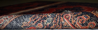 Handmade antique Persian pair of Senneh rugs 1.7' x 2.6' ( 52cm x 80cm ) 1900s - 1C359

               