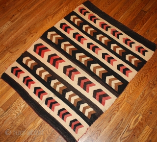 #1B60 American Navajo rug 2.10' x 3.10' 1880                         