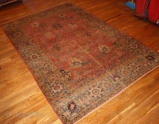 #1B143  Hand made antique Indian Loristan rug 5.8' x 8.8' ( 176cm x 268cm ) 1880.C
                