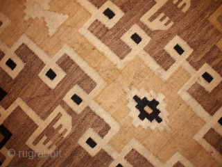#1B62 American Navajo rug 4.6' x 7.5' c. 1880                        