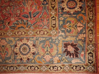 #1B143  Hand made antique Indian Loristan rug 5.8' x 8.8' ( 176cm x 268cm ) C.1880                