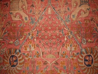 #1B143  Hand made antique Indian Loristan rug 5.8' x 8.8' ( 176cm x 268cm ) C.1880                