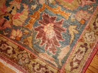 #1B143  Hand made antique Indian Loristan rug 5.8' x 8.8' ( 176cm x 268cm ) C.1880                