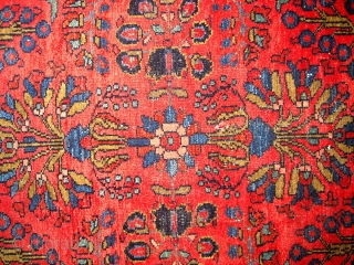 #1C114  Hand made antique Persian Lilihan rug 3' x 5' ( 91cm x 152cm ) C.1920                