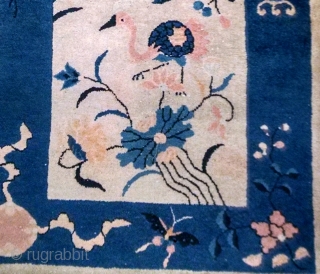#1B566  Handmade antique Peking Chinese rug 2.7' x 5' ( 82cm x 152cm ) 1900.C
                 