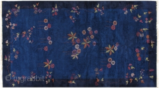 Handmade antique art deco Chinese rug 9.11' x 17.5' ( 305cm x 533cm) 1920s - 1B465                 