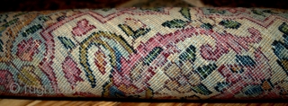 #1B158  Hand made antique Persian Kerman rug 3.2' x 4.9' ( 97cm x 149cm ) 1930.C
                