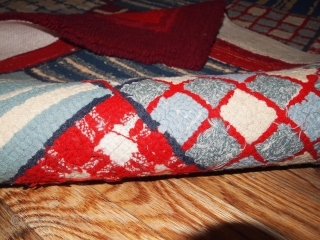 #1B50  Hand made vintage American hooked rug 9.10' x 12' ( 303cm x 365cm ) 1960.C
                