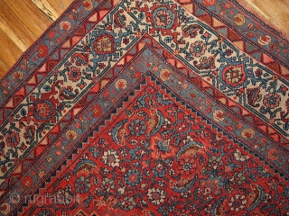 #1B177  Hand made antique Persian Bidjar rug 5.11' x 7.5' ( 186cm x 228cm ) 1880.C
                