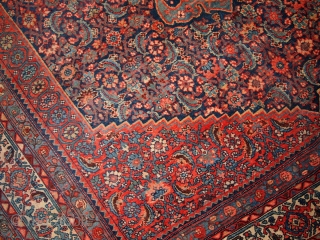 #1B177  Hand made antique Persian Bidjar rug 5.11' x 7.5' ( 186cm x 228cm ) 1880.C
                