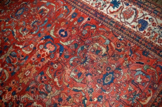 #1B458  Hand made antique Persian Sultanabad rug 9.10' x 13' ( 303cm x 396cm) 1880.C
                 