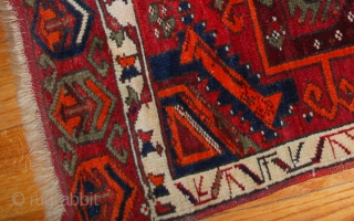 Handmade antique collectible Turkish Yastik rug 2' x 3,6' (61cm x 110cm) 1890s - 1B487                  