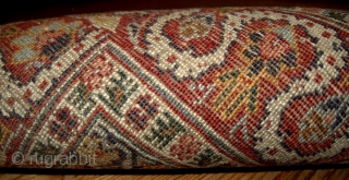 #1B154  Hand made antique Persian Tabriz rug 4.2' x 5.9' ( 128cm x 179cm ) 1920.C
                