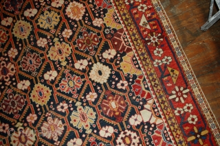 Handmade antique Caucasian Karabagh rug 5.6' x 10.6' (170cm x 323cm) 1880s - 1B490                   