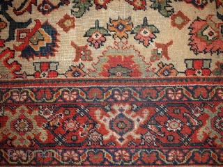 #1B98 Persian "Mahal" rug 7' x 10.4' 1900, in original good condition.                     