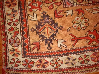 #1B103  Handmade antique Turkish Melas rug 4' x 6' ( 122cm x 183cm) 1870.C
                  