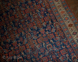 Handmade antique Persian Bidjar rug 4.10' x 7.5' (151cm x 228cm) 1880s - 1B531                   