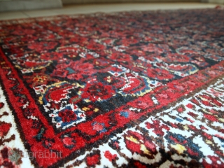 Handmade antique Persian Malayer runner 3.5' x 13.5' (108cm x 412cm) 1920s - 1C448                   