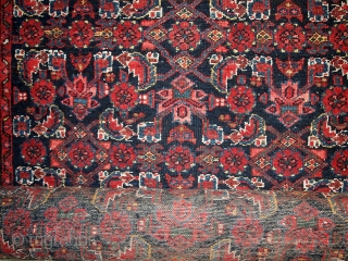 Handmade antique Persian Malayer runner 3.5' x 13.5' (108cm x 412cm) 1920s - 1C448                   