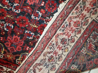 Handmade antique Persian Malayer runner 3.5' x 13.5' (108cm x 412cm) 1920s - 1C448                   