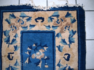 #1C43 Handmade antique Peking Chinese rug 2' x 3.7' ( 61cm x 112cm ) 1900.C                  